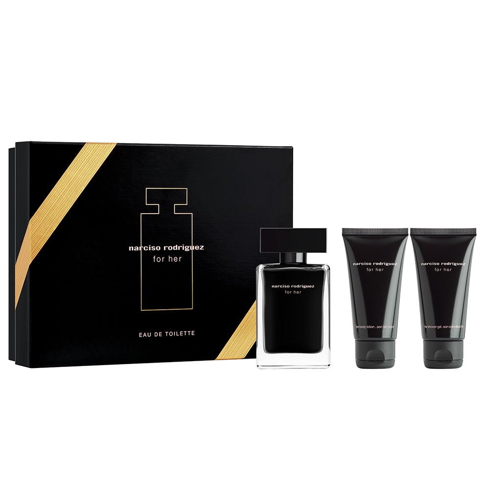 Narciso Rodriguez for her EDT 50ml + Body Lotion 50ml + Shower Gel 50ml