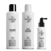 Nioxin Kit Trifasico Sistema 1 Per Capelli Naturali Leggermente Assottigliati Shampoo+Balsamo+Trattamento Set V1