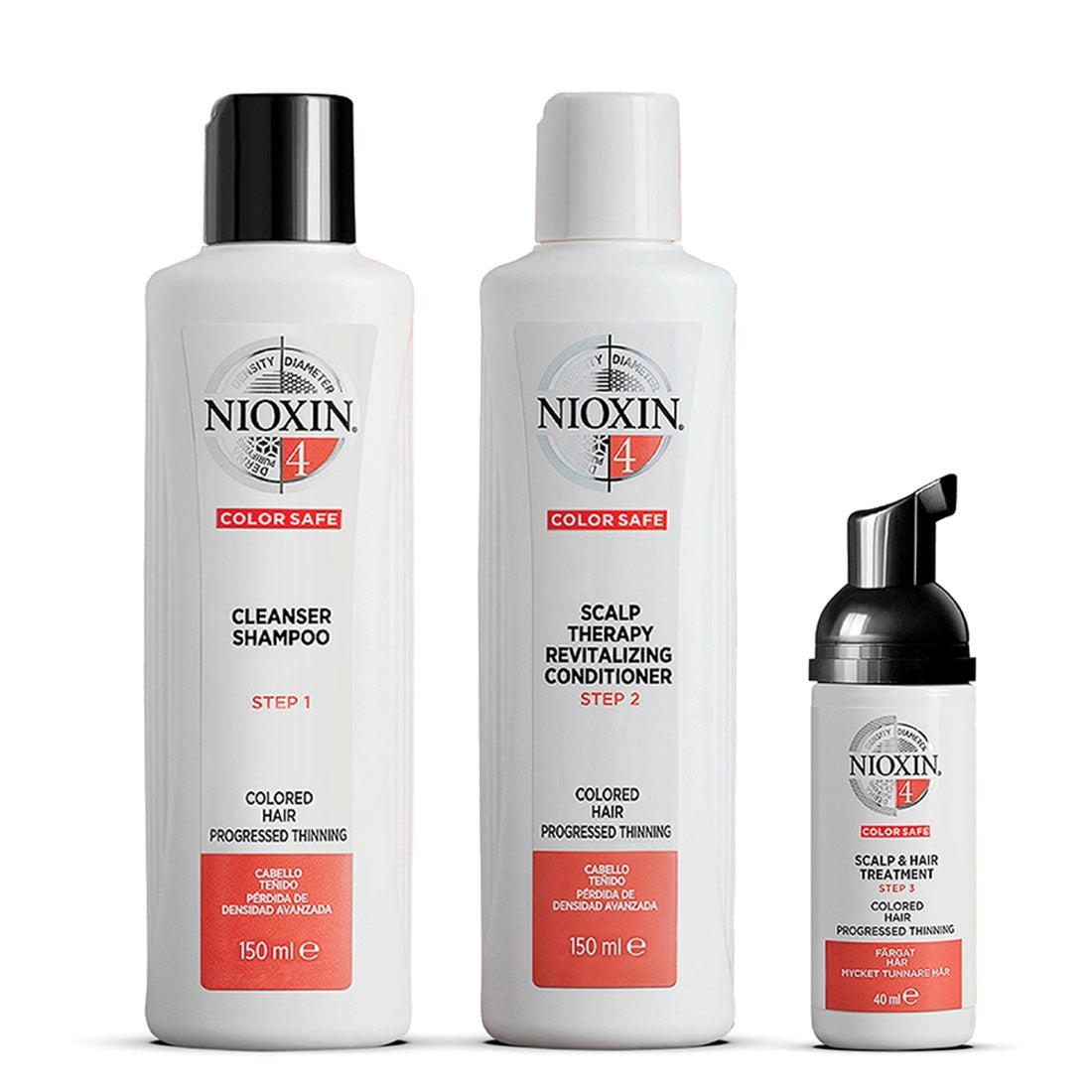 Nioxin Kit Trifasico Sistema 4 Per Colorati Naturali Assottigliati