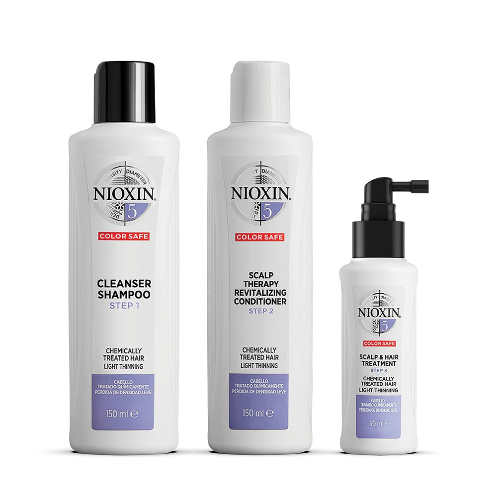 Nioxin Kit Trifasico Sistema 5 Per Capelli Trattati Chimicamente e Leggermente Assottigliati-2