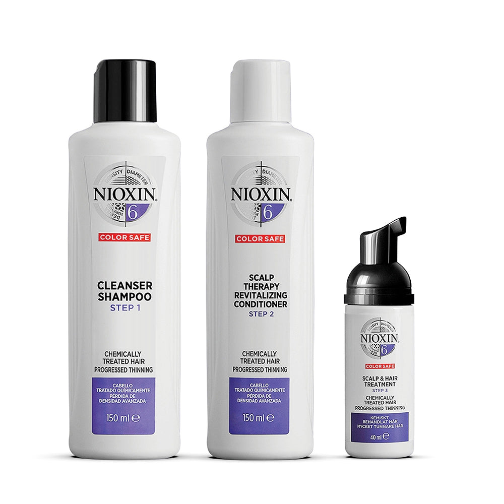 Nioxin Kit Trifasico Sistema 6 Per Capelli Trattati Chimicamente e Assottigliati-2