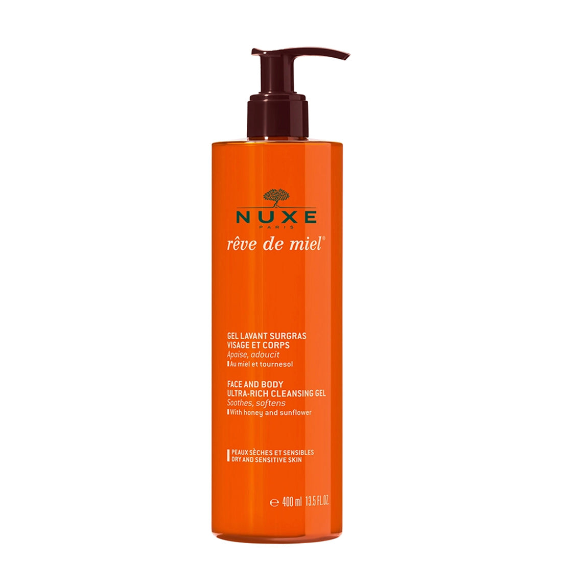 Nuxe Reve de Miel Gel Lavant Surgras Visage et Corps