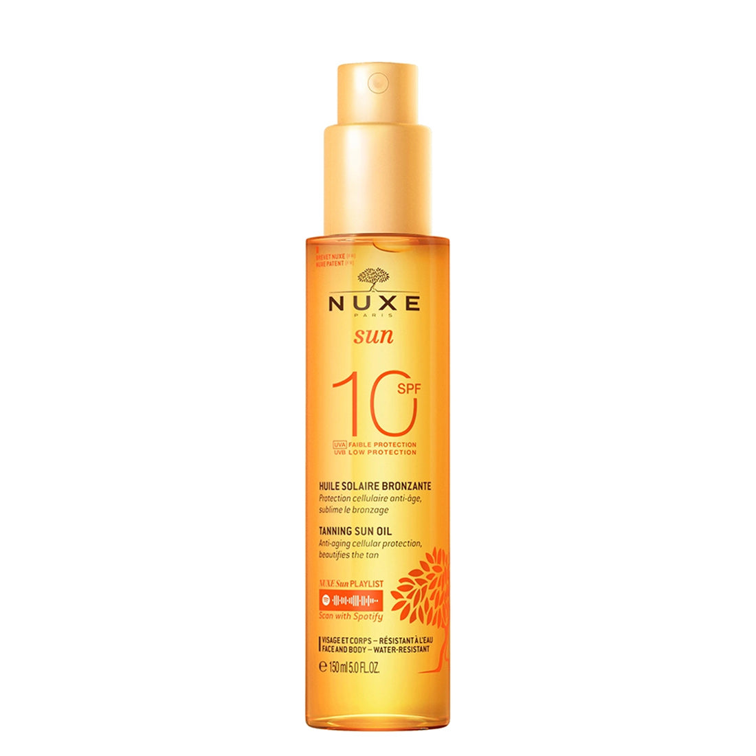 Nuxe Sun Huile Solaire Bronzante SPF10