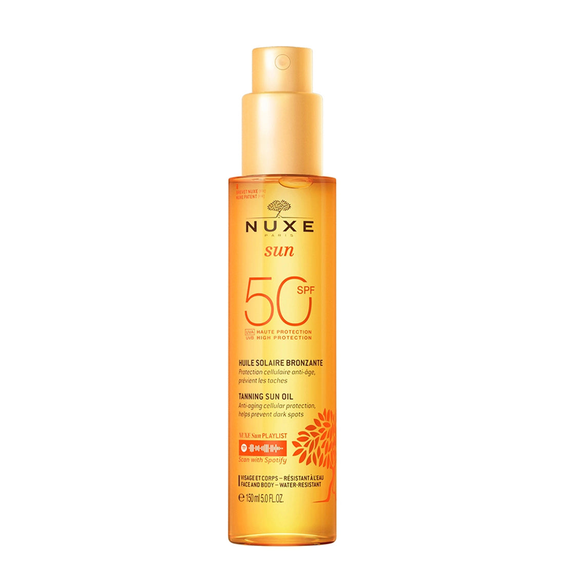 Nuxe Sun Huile Solaire Bronzante SPF50