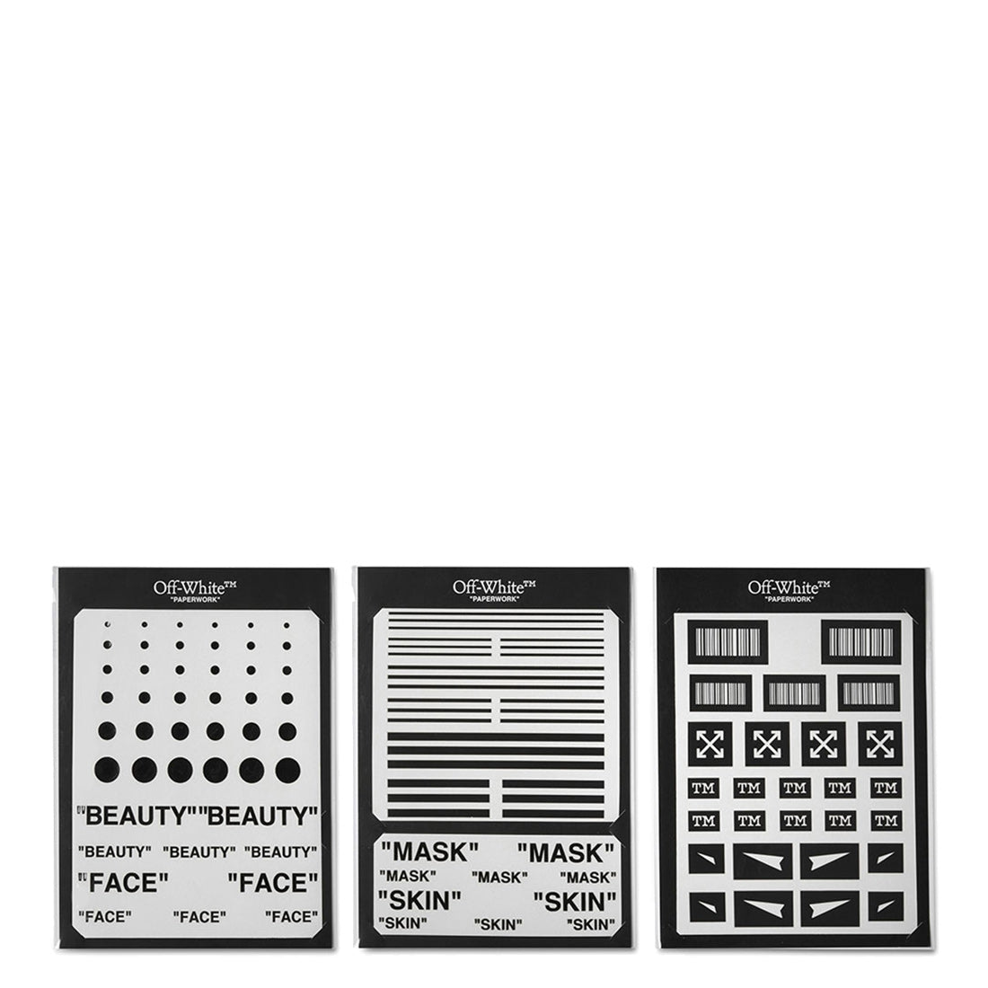 Off-White Paperwork Face & Body Stencils