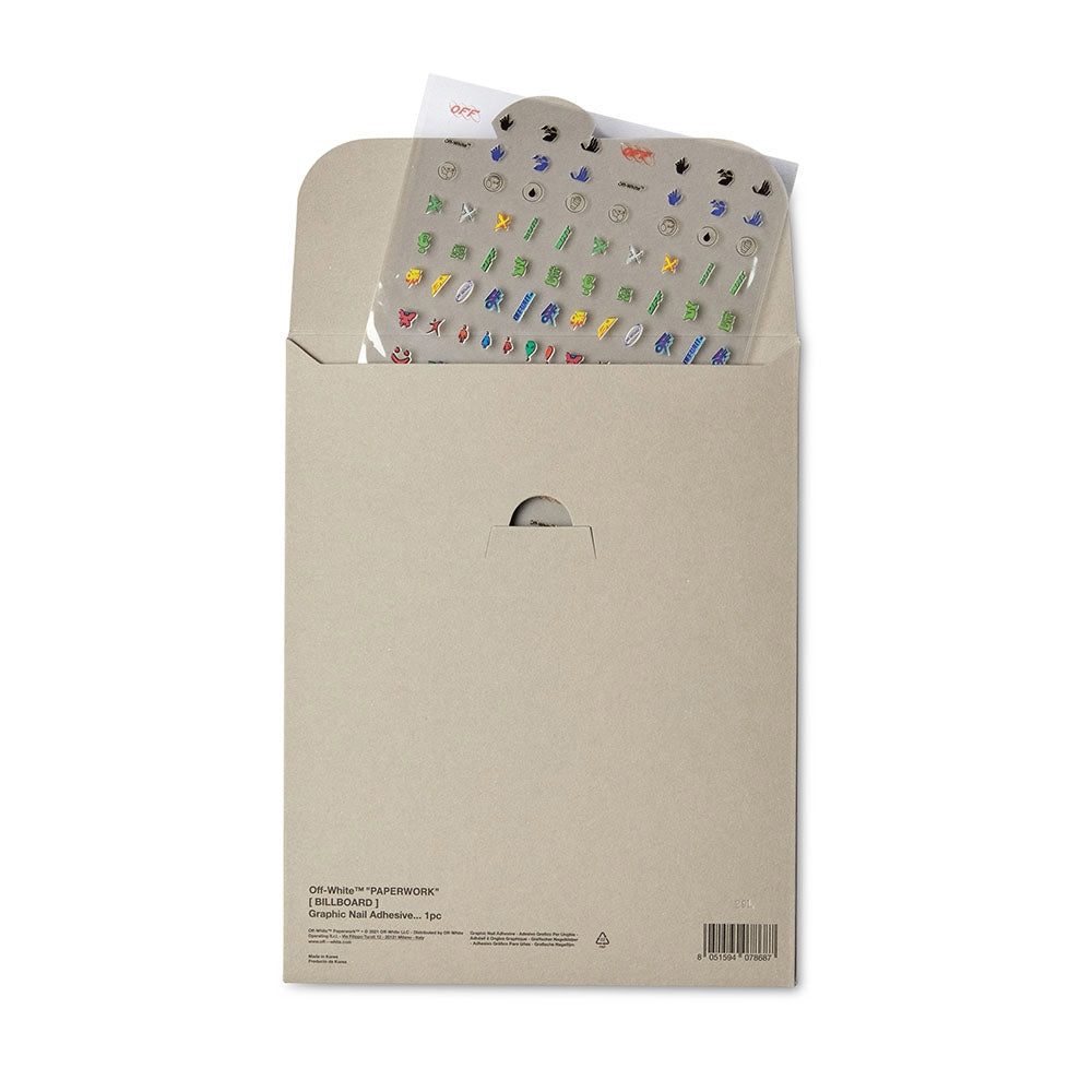 Off-White Paperwork Graphic Nail Adhesive-3