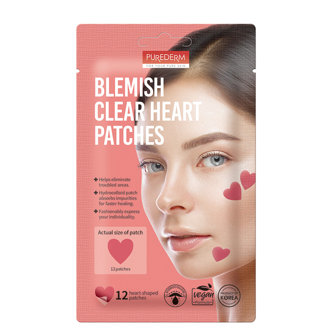 PUREDERM Blemish Clear Heart Patches
