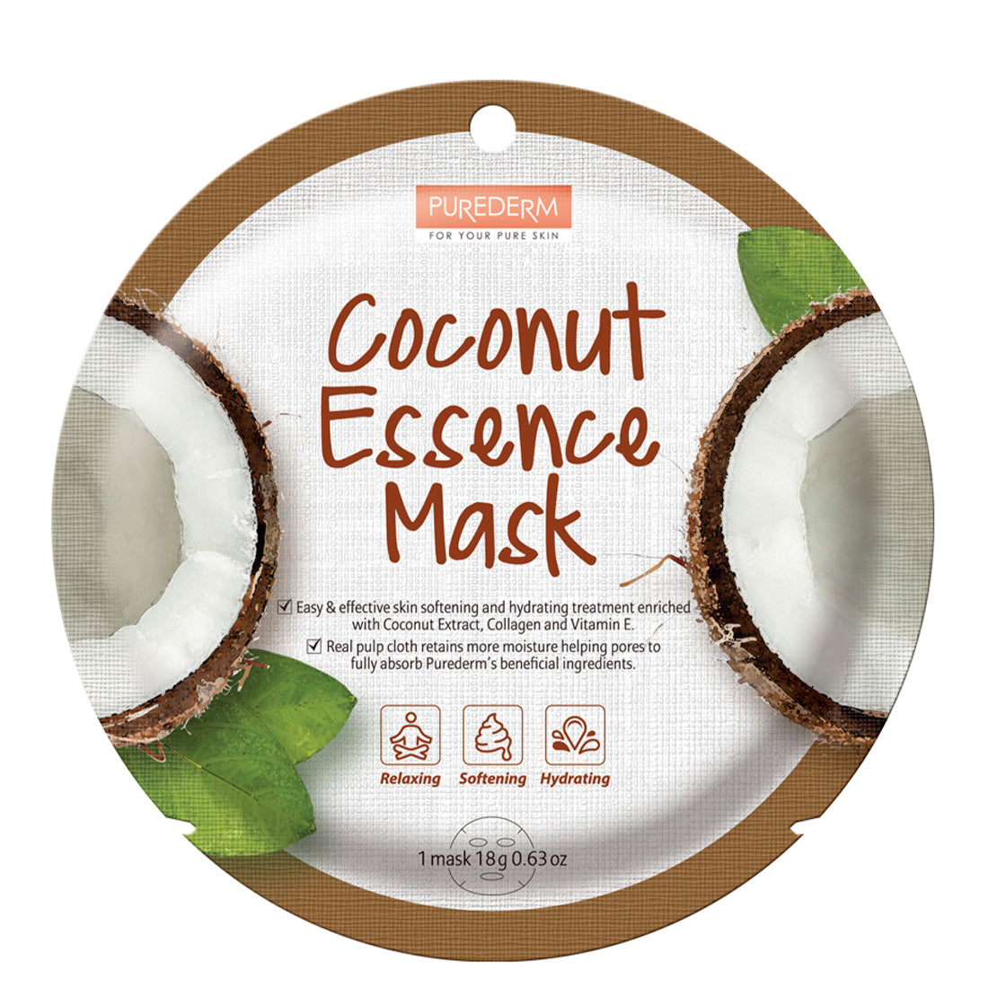 PUREDERM Coconut Essence Mask 
