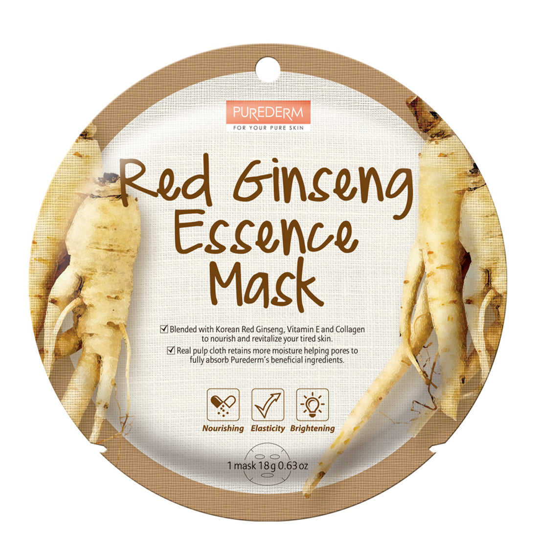 PUREDERM Red Ginseng Essence Mask
