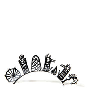 Paperself Paper Eyelashes London Skyline