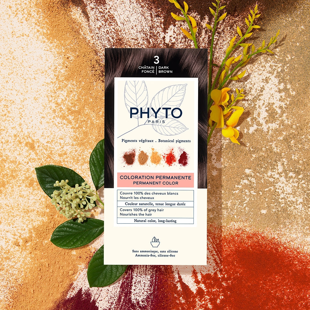 Phyto Colorazione Permanente 3 Chatain Foncé-5