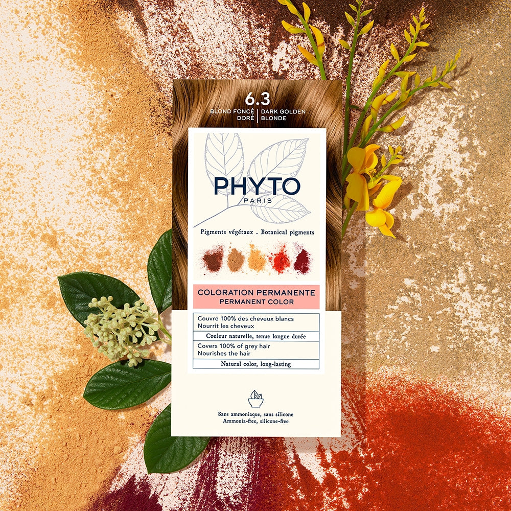 Phyto Colorazione Permanente 6.3 Blonde Foncé Doré-5