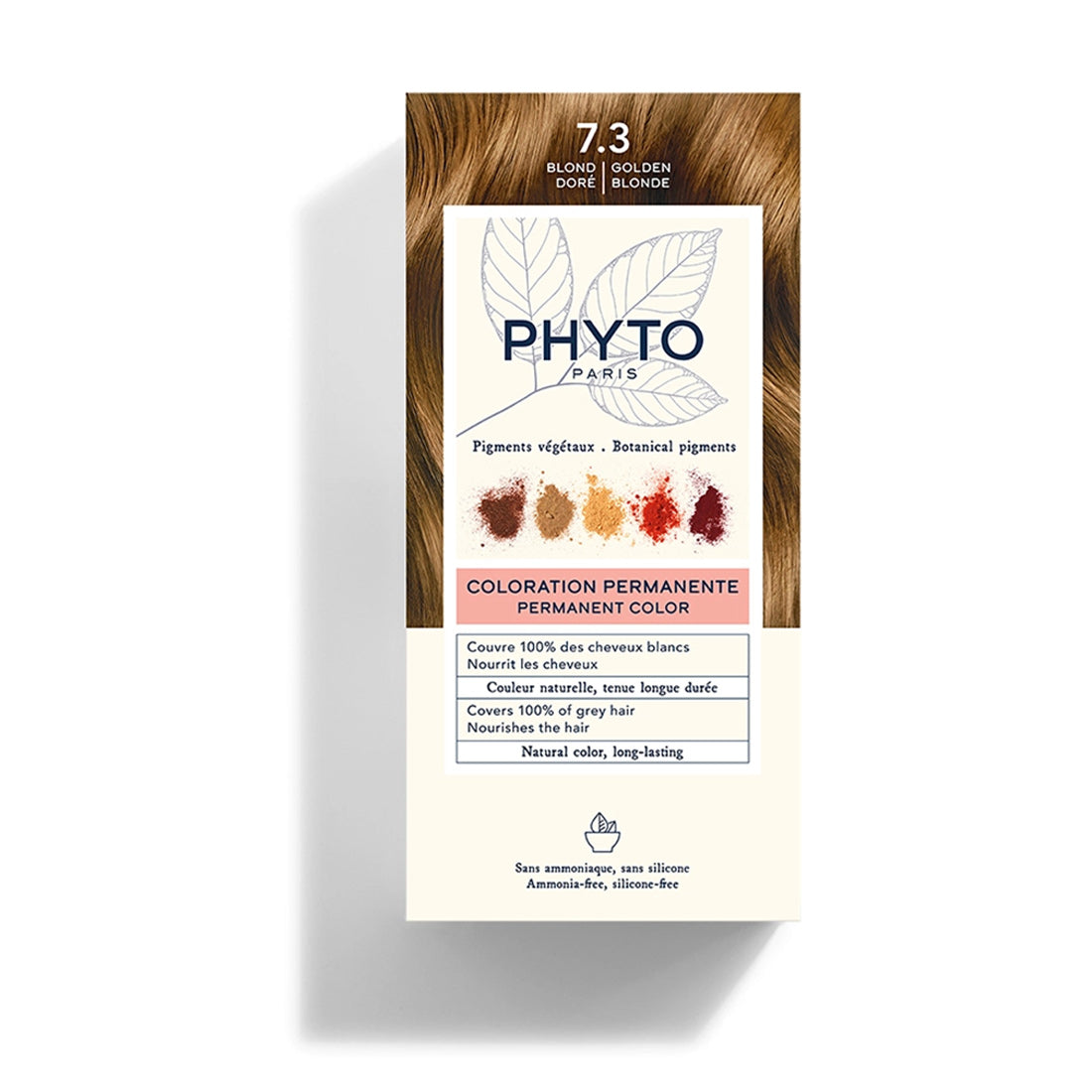 Phyto Colorazione Permanente 7.3 Blond Doré