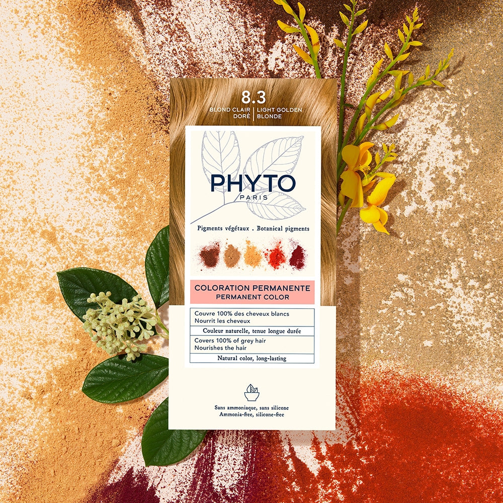 Phyto Colorazione Permanente 8.3 Blond Clair Doré-5