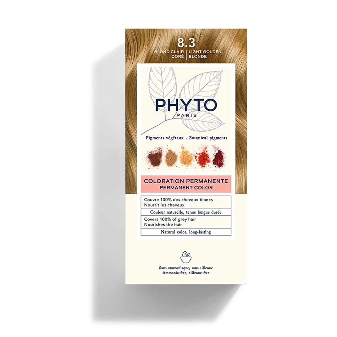 Phyto Colorazione Permanente 8.3 Blond Clair Doré