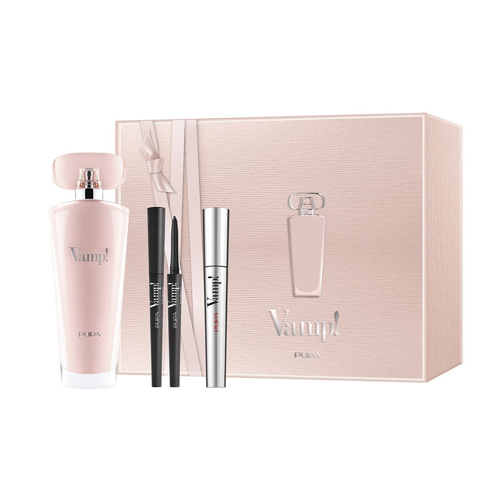 Pupa Kit Vamp! Eau de Parfum Pink + Vamp! Mascara + Vamp! Eye Pencil