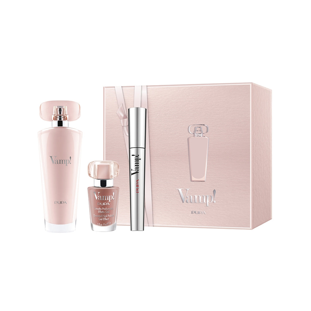 Pupa Kit Vamp! Eau de Parfum Pink + Vamp! Mascara + Vamp! Smalto