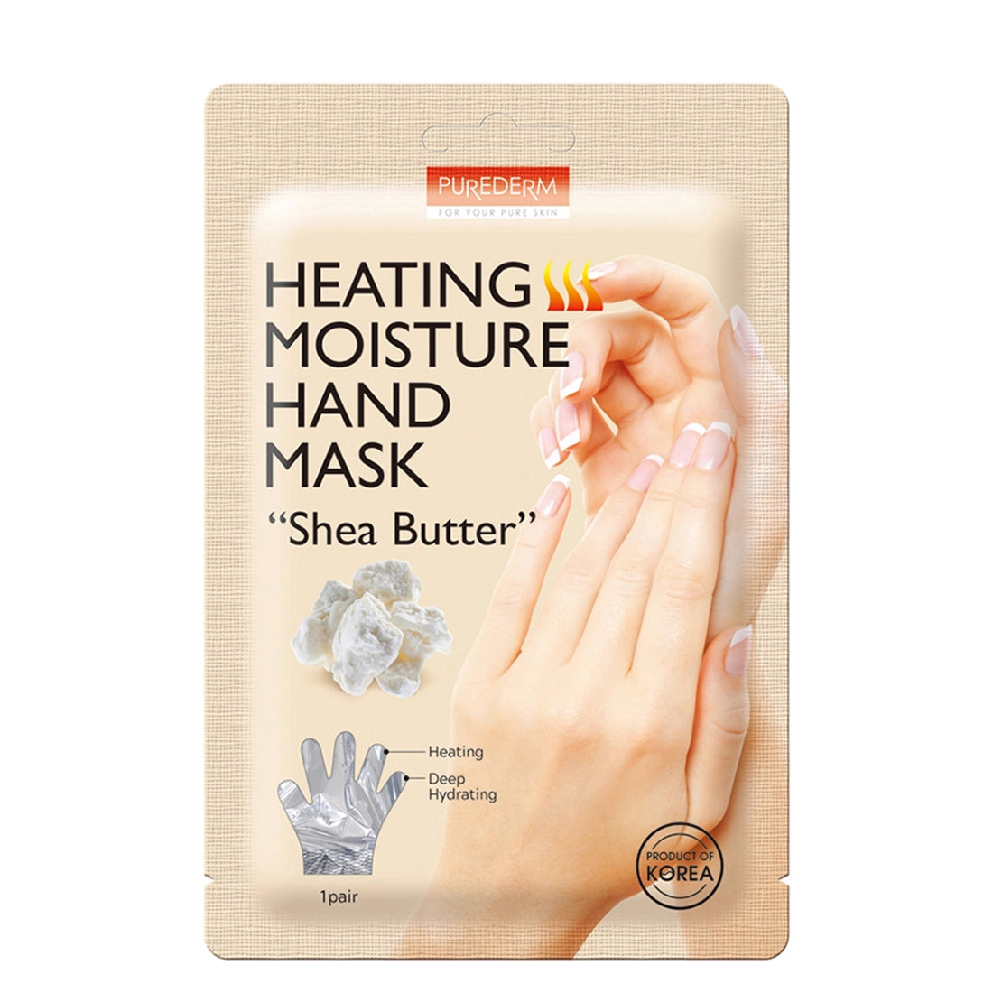 Purederm Heating Moisture Hand Mask “SHEA BUTTER”