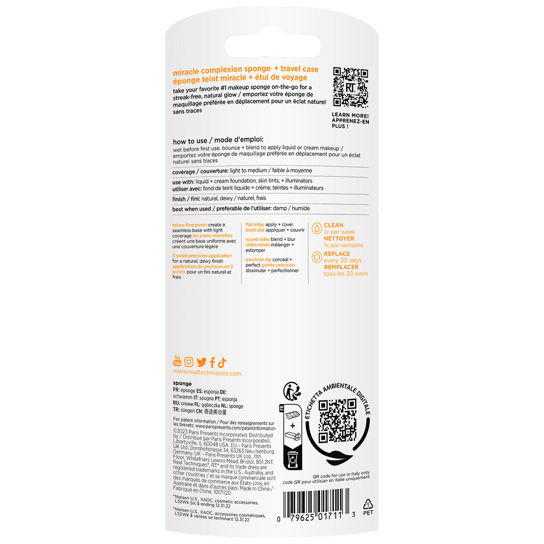 Real Techniques Miracle Complexion Sponge + Travel Case -3