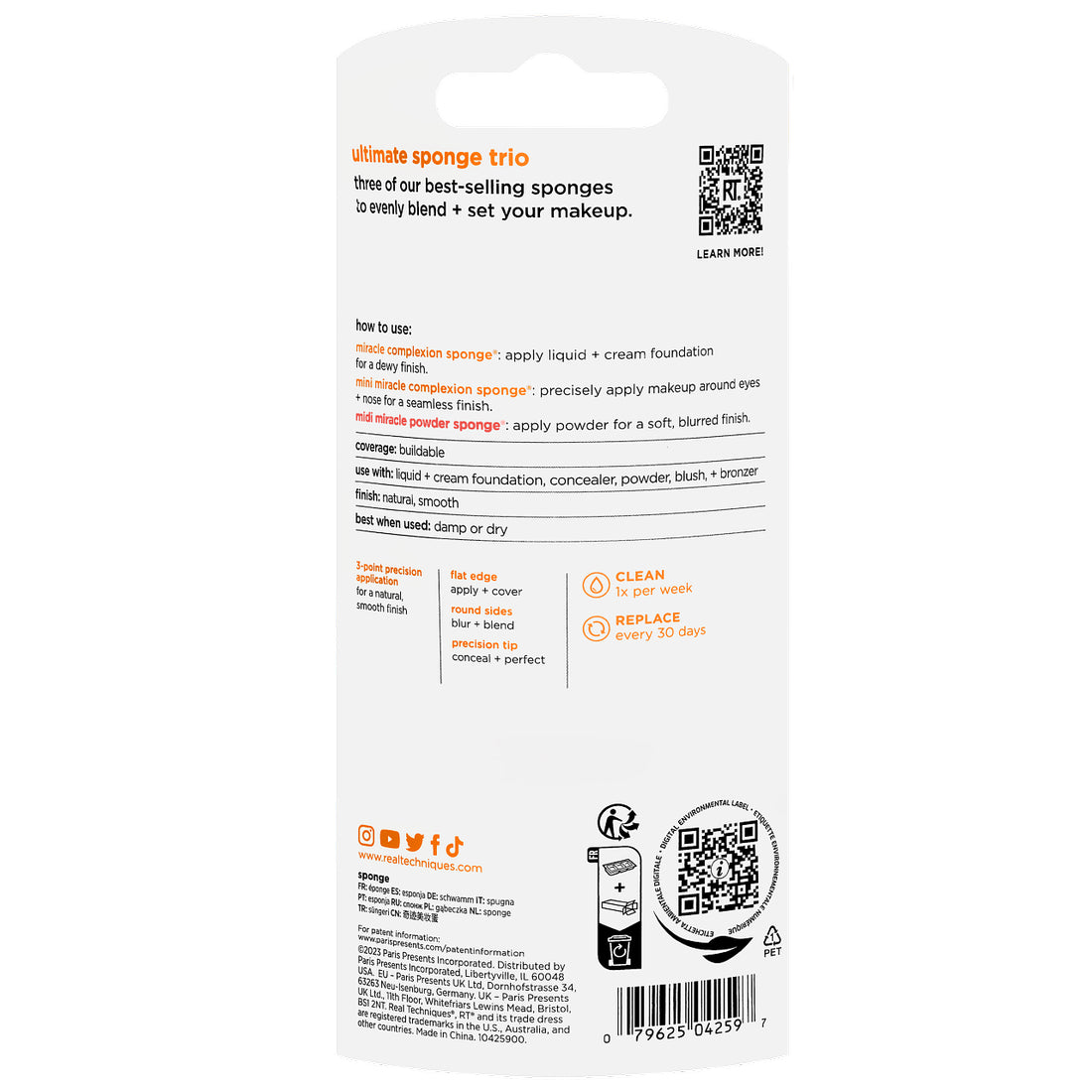 Real Techniques Ultimate Sponge Trio -3