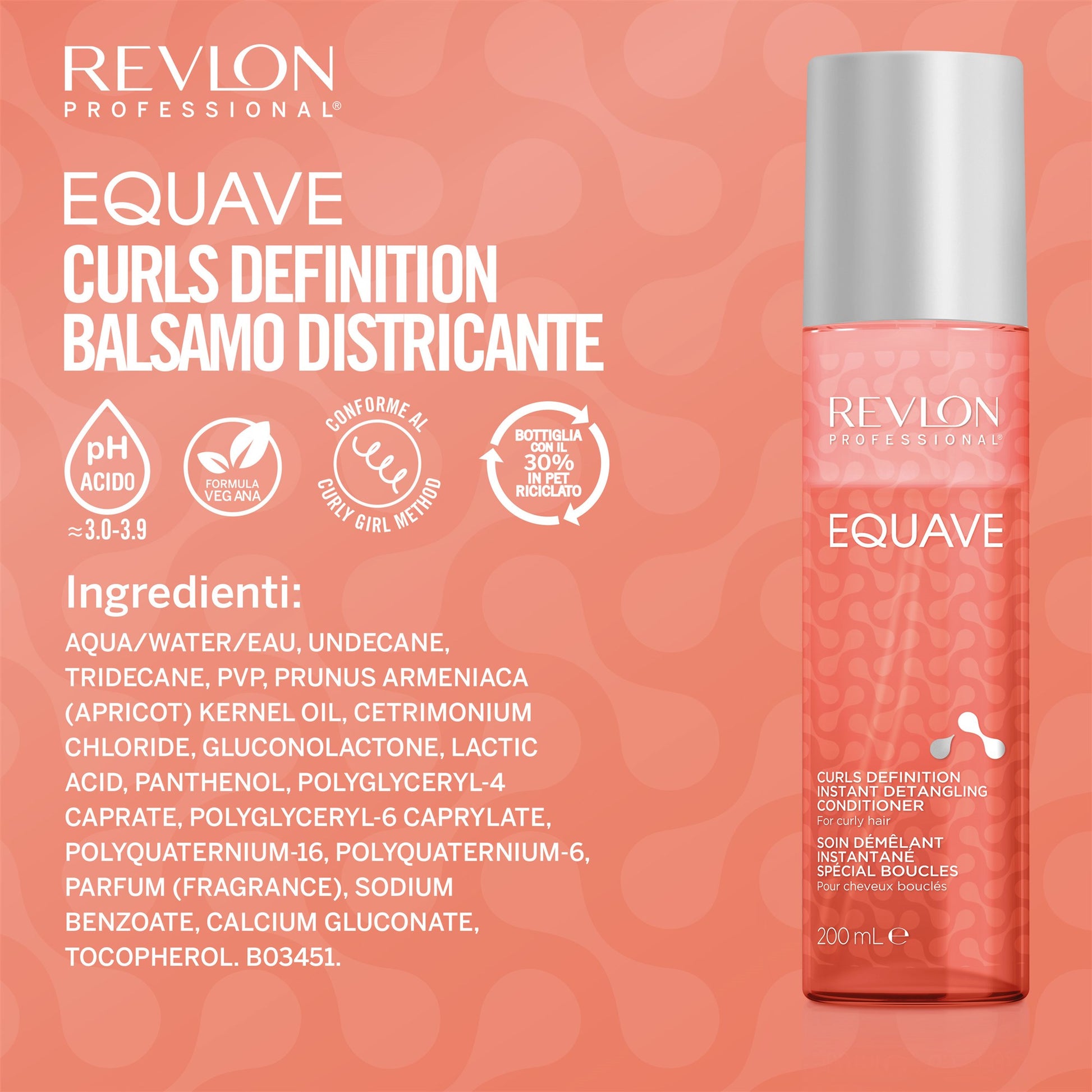 Revlon Professional Equave Curls Definition Bi-Phase Detangling Conditioner-4