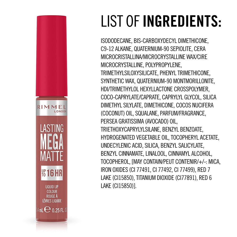 Rimmel Lasting Mega Matte 110 Blush-5