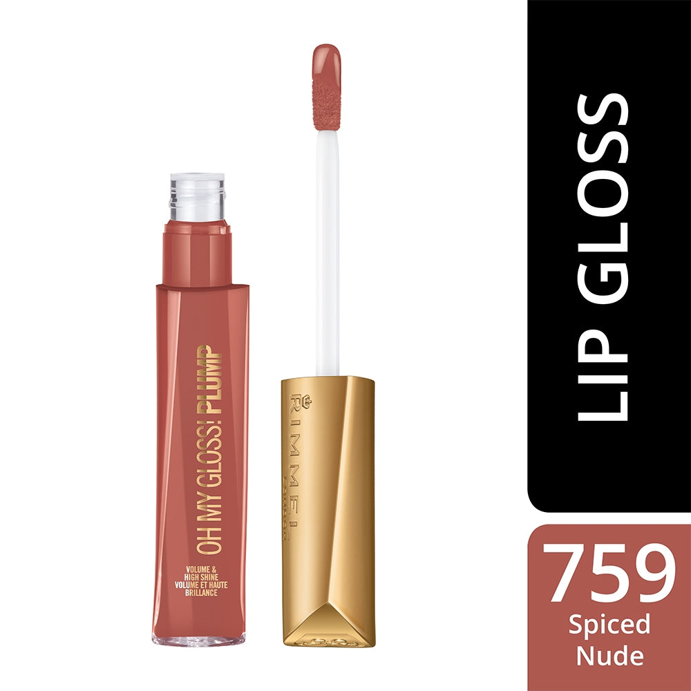 Rimmel Oh My Gloss Plump! 759 Spiced Nude-4