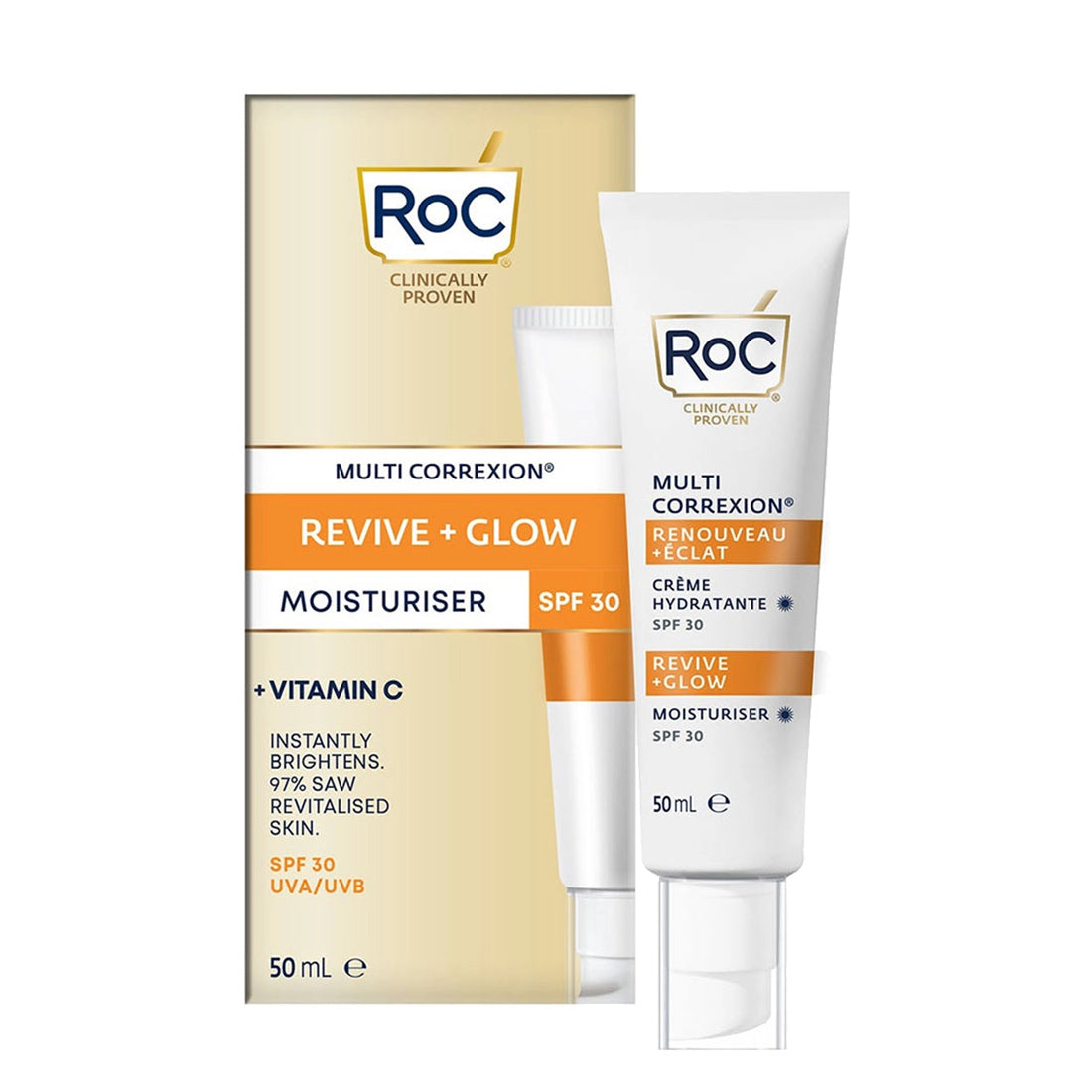 Roc Multi Correxion Renouveau + Éclat Crème Hydratante SPF30