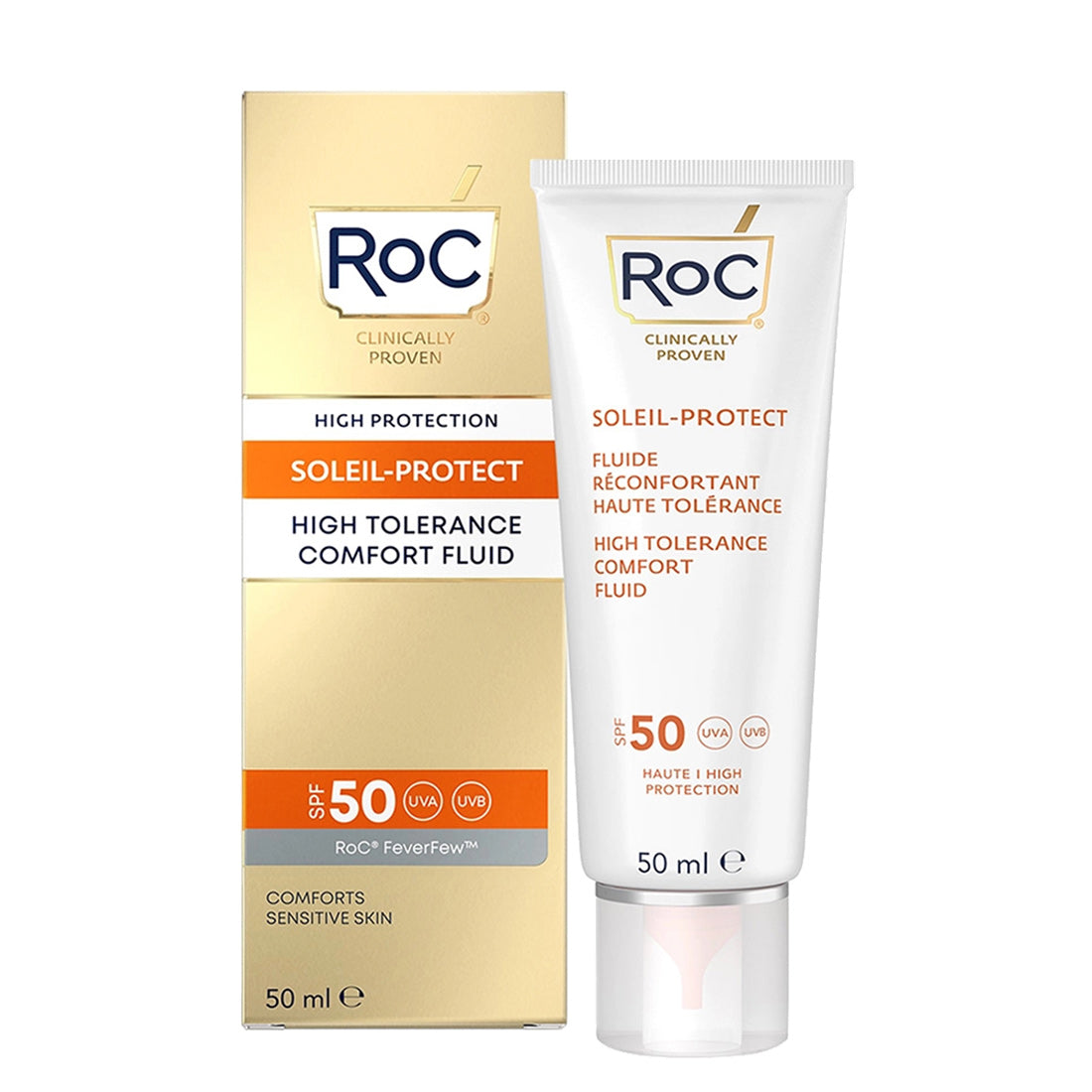 Roc Soleil Protect Fluide Réconfortant Haute Tolérance