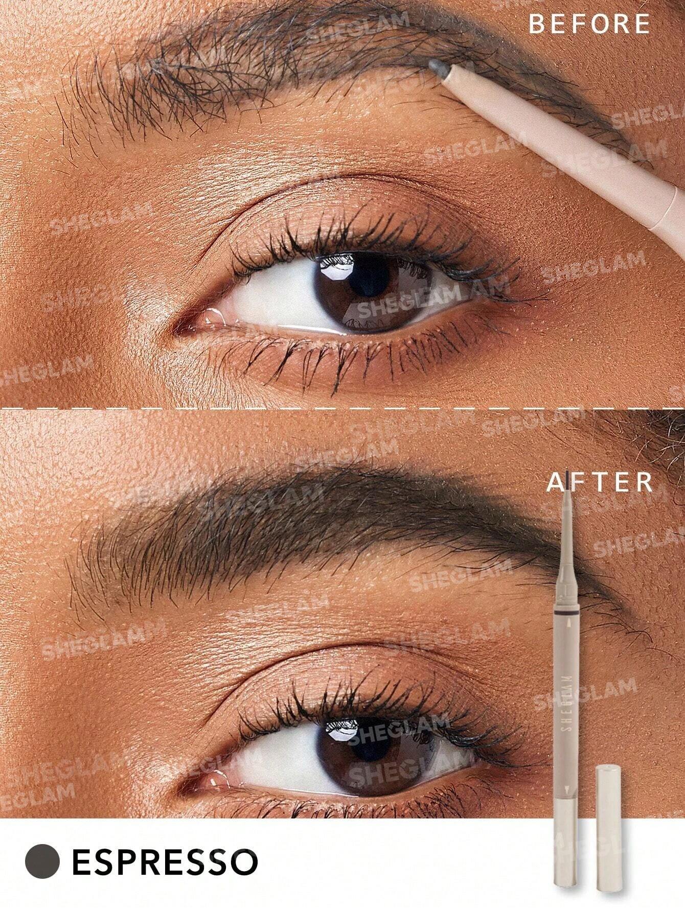 SHEGLAM Brows On Demand 2-In-1 Brow Pencil Espresso-3