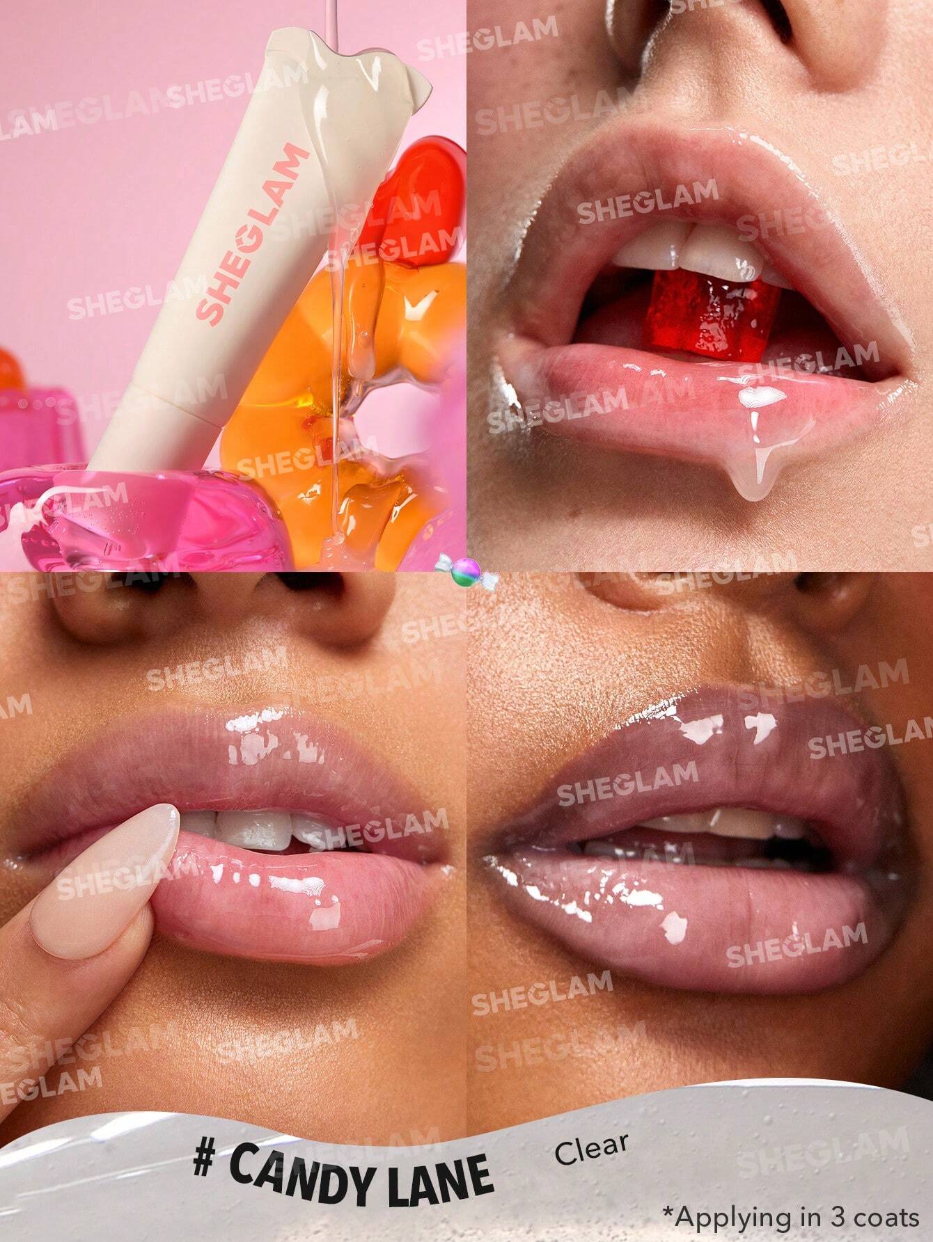 SHEGLAM Crystal Glaze Moisturizing Lip Care Candy Lane-2