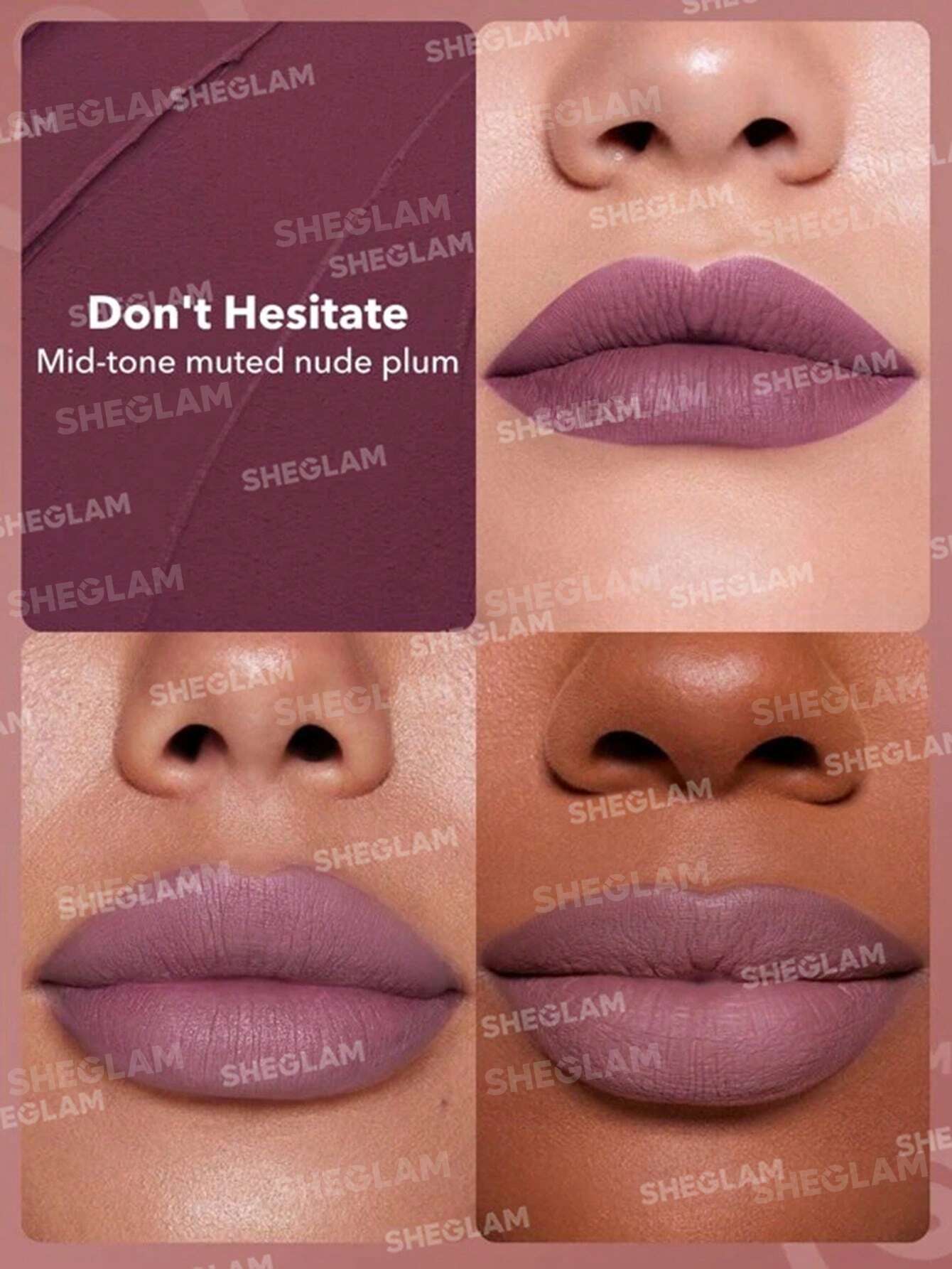 SHEGLAM Dynamatte Boom Long Lasting Matte Lipstick Don'T Hesitate-2