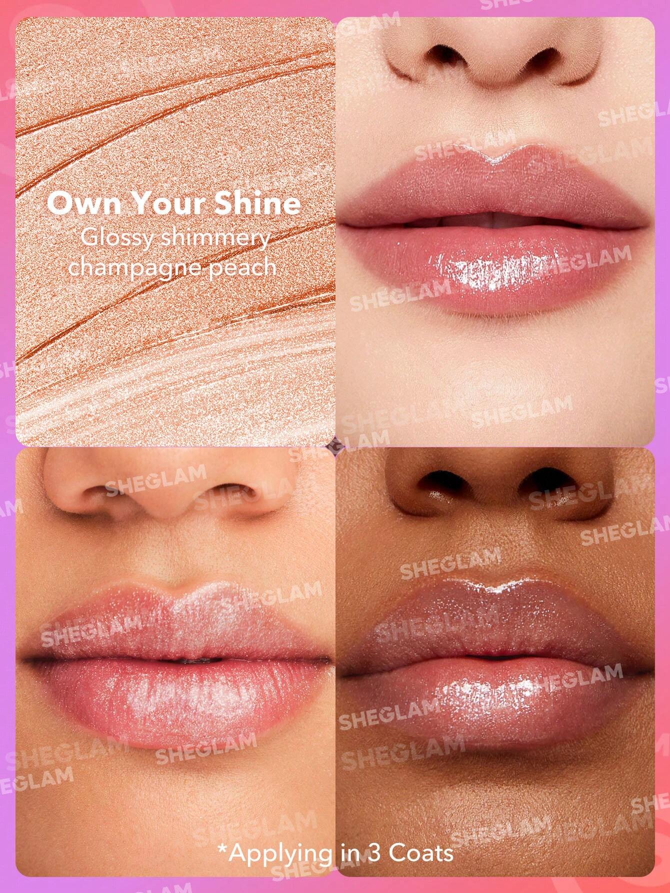 SHEGLAM Mirror Kiss High Shine Lipstick Own Your Shine-2