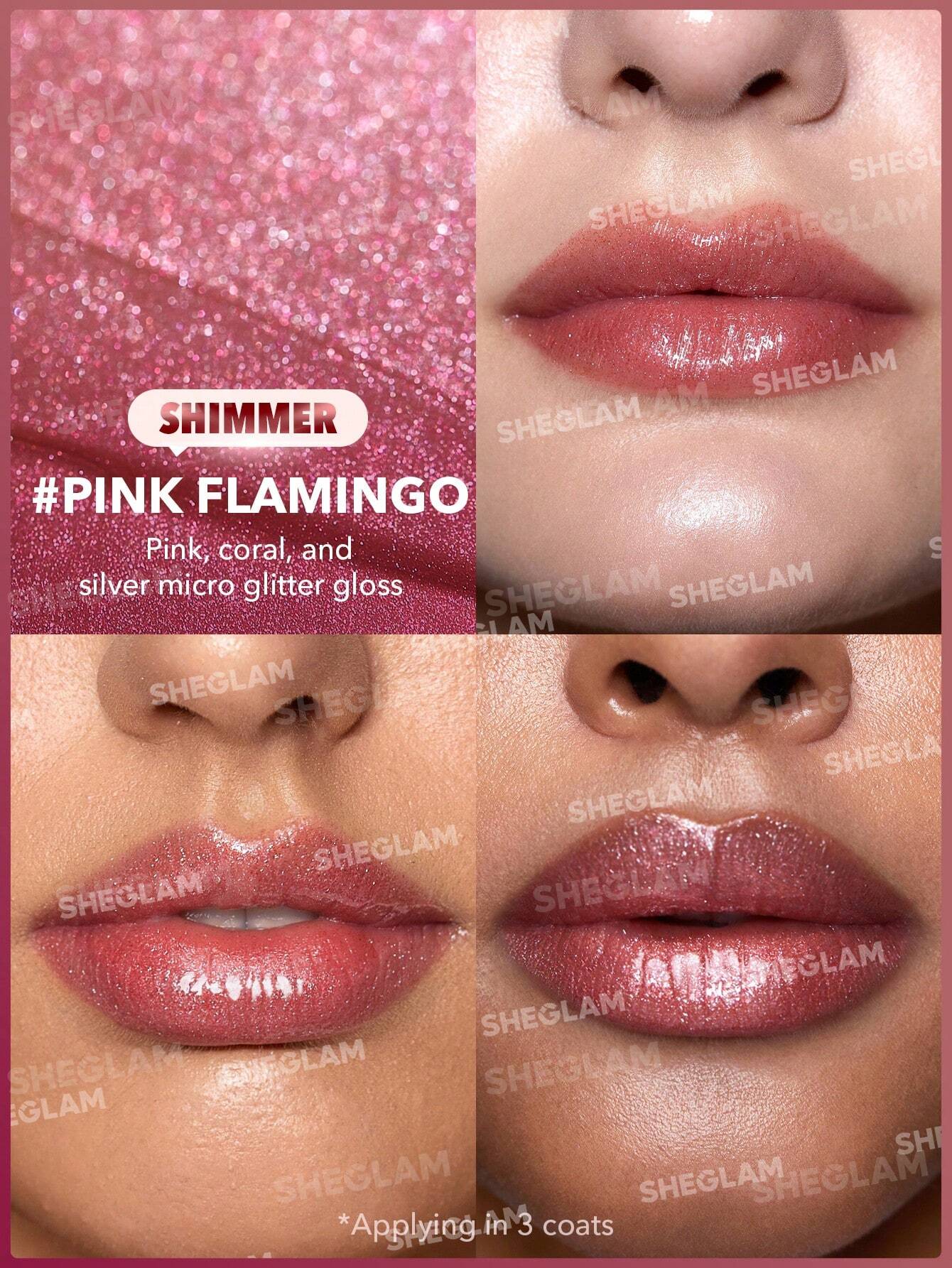 SHEGLAM Pout Perfect Shimmer Lip Plumper Pink Flamingo-2