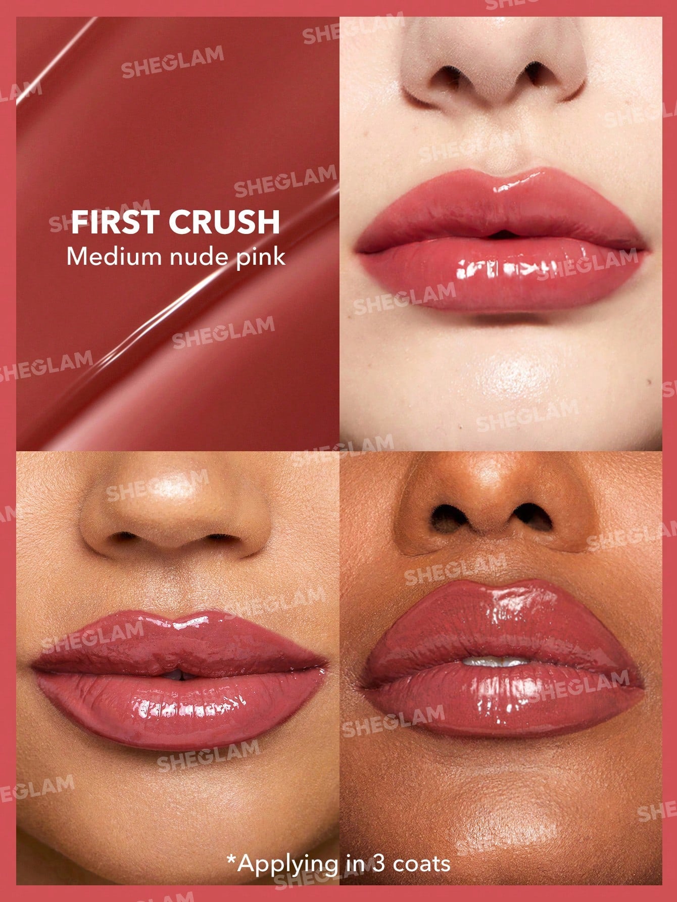 SHEGLAM Pout Perfect Shine Lip Plumper First Crush-3