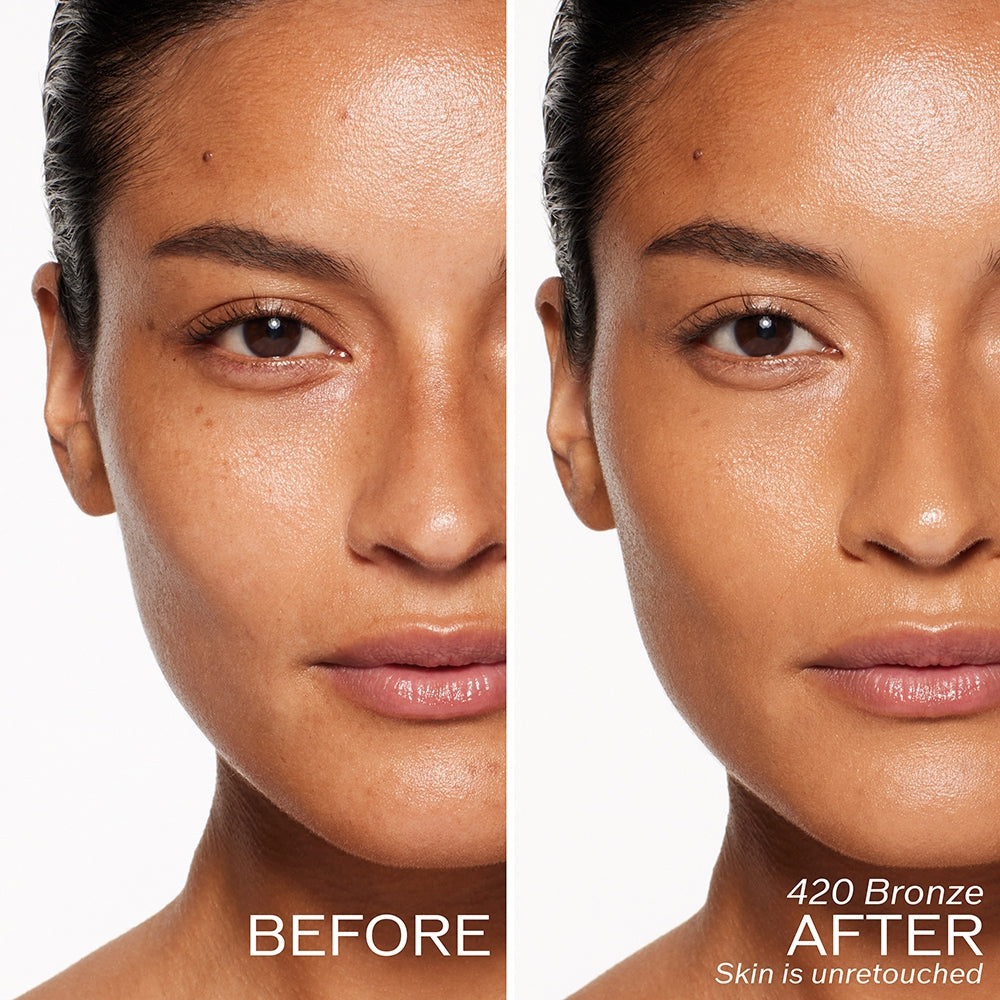 Shiseido Revitalessence Skin Glow Foundation 420 Bronze SPF30-2