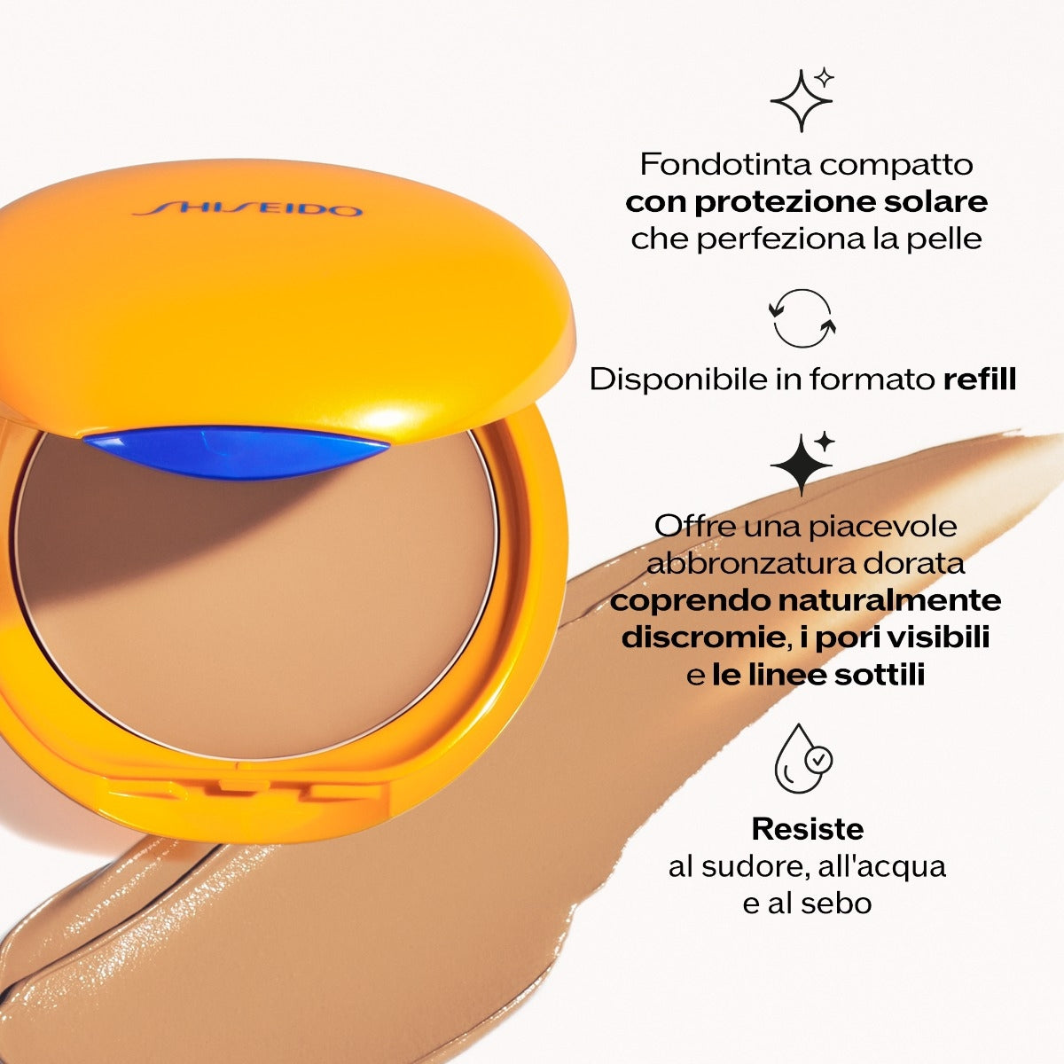 Shiseido Tanning Compact SPF10 Bronze Ricarica-4
