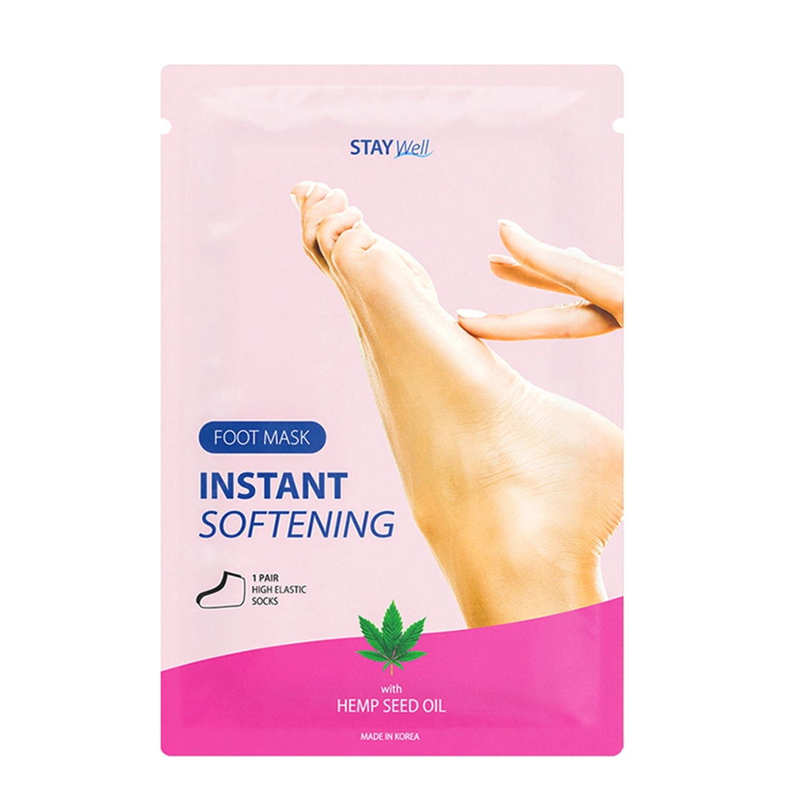 Stay Well Instant Softening Foot Mask HEMP SEED OIL