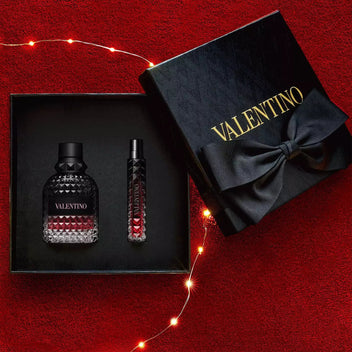 VALENTINO Born In Roma Uomo Intense Eau De Parfum + Travel Spray Set -2