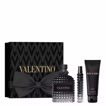 VALENTINO Born In Roma Uomo Pink Eau De Toilette + Shower Gel + Travel Spray Set 