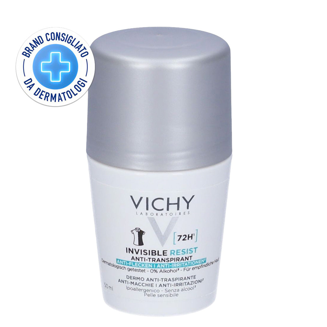 VICHY Dermo-T Deo Roll-On 72H Invisible 