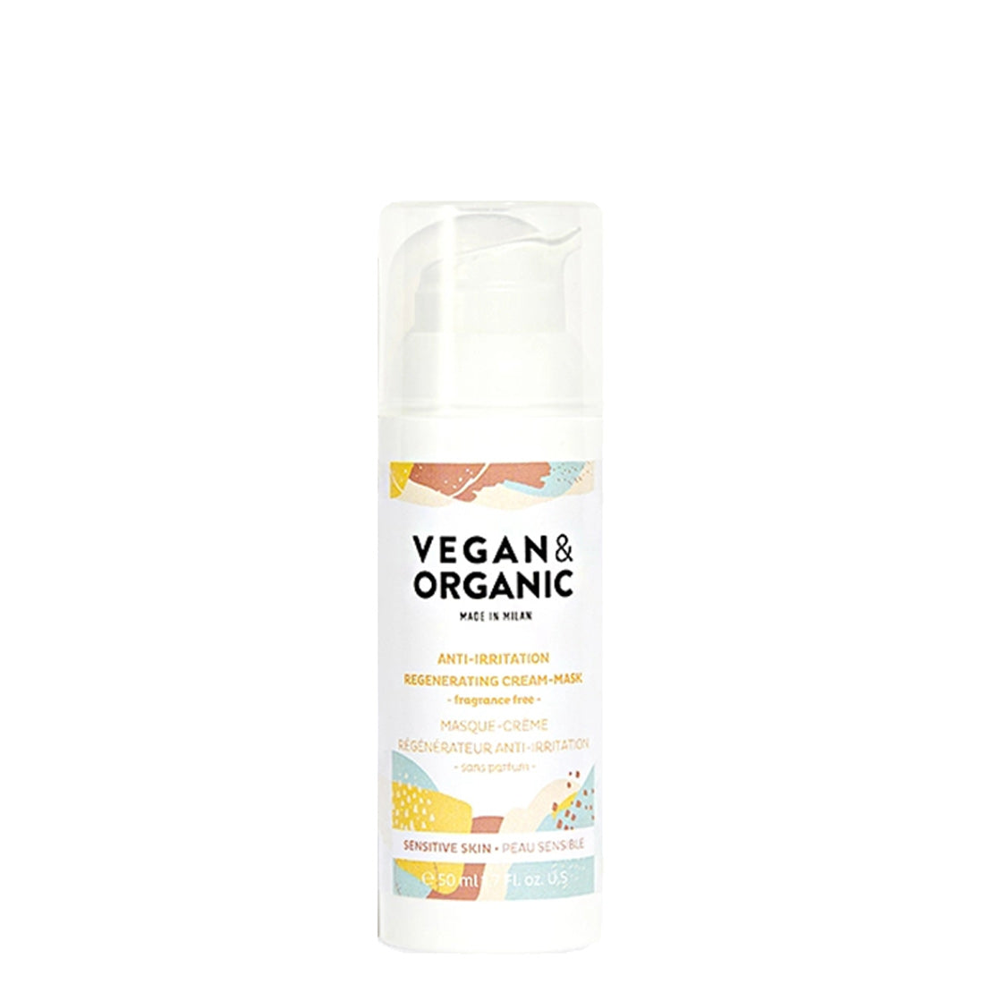 Vegan&Organic Anti-Irritation Regenerating Cream-Mask Sensitive Skin