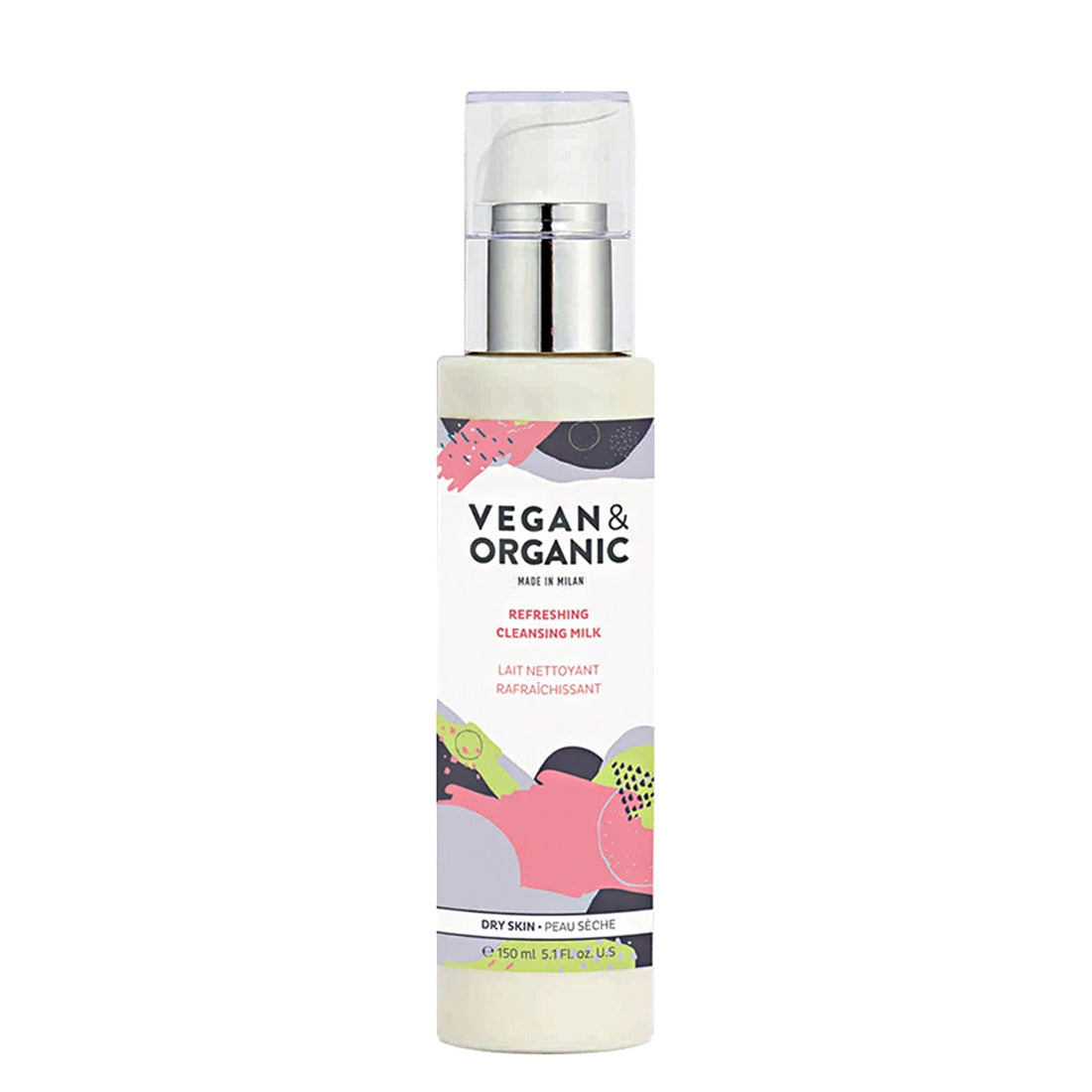 Vegan&Organic Refreshing Cleansing Milk Dry Skin