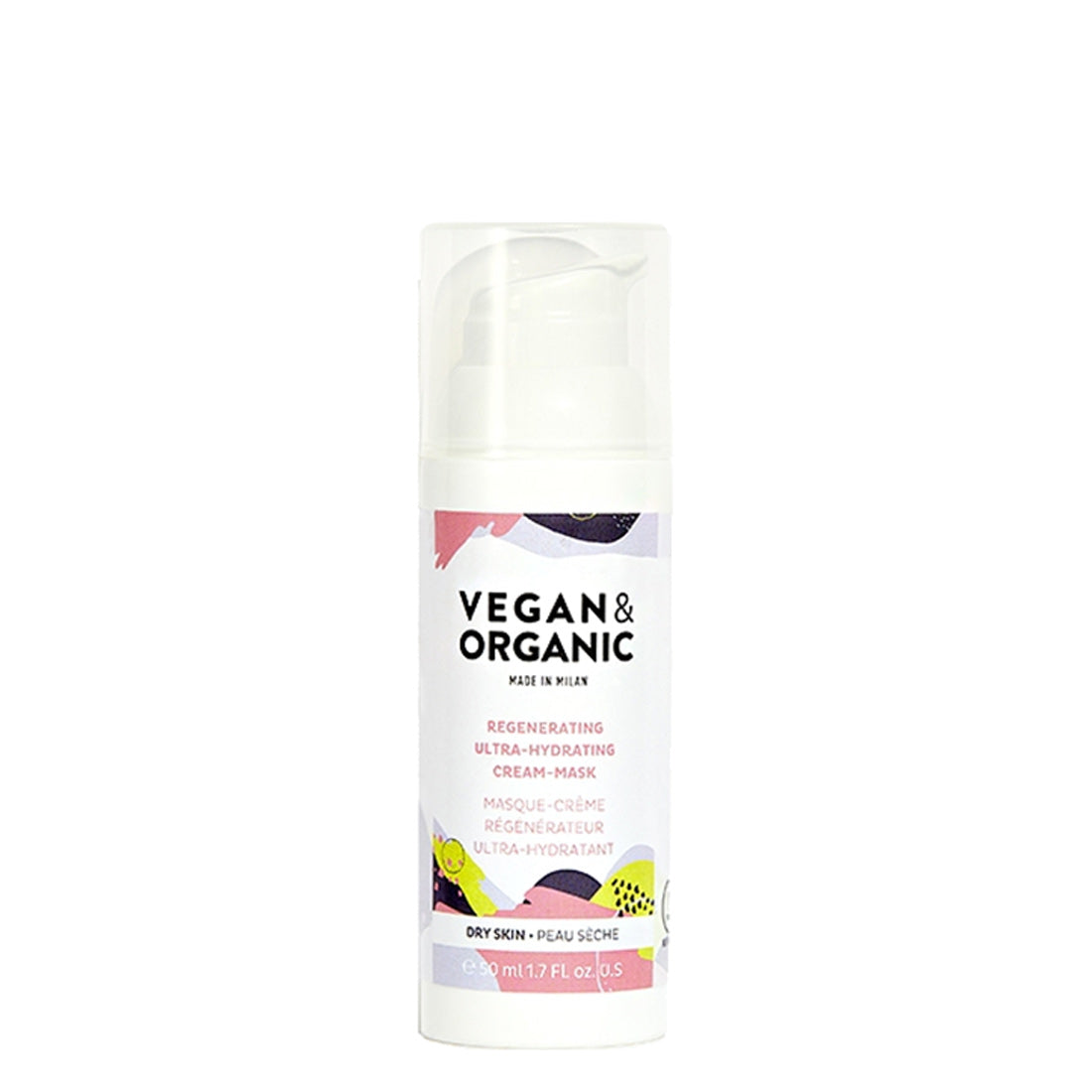 Vegan&Organic Regenerating Ultra-Hydrating Cream-Mask Dry Skin