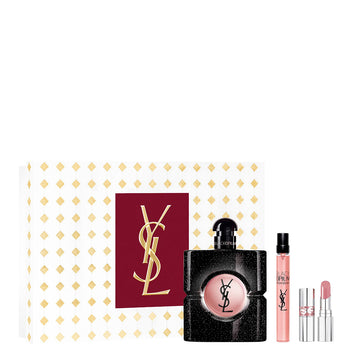 YVES SAINT LAURENT Black Opium Eau De Parfum + Travel Size + Mini Loveshine Set 