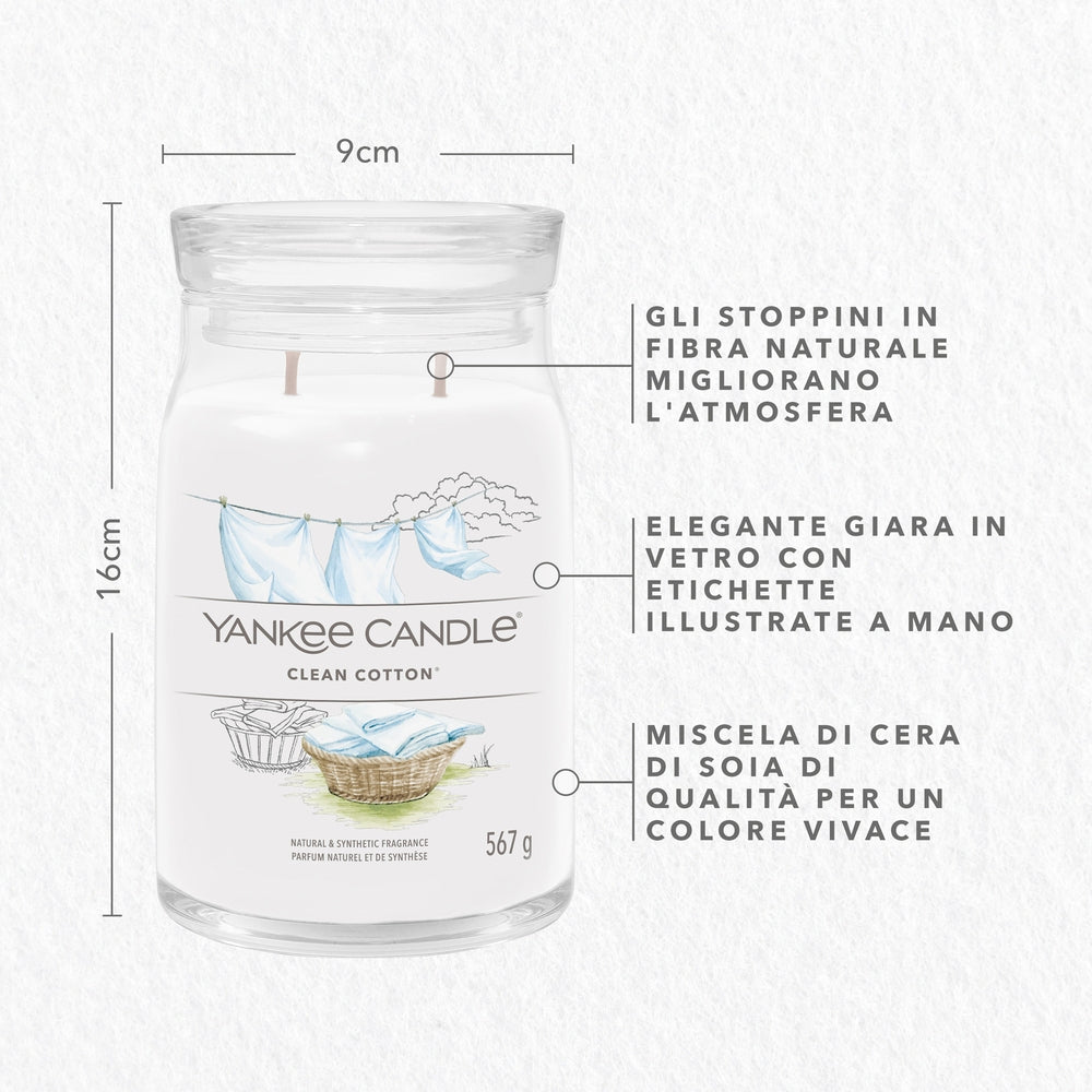 Yankee Candle Clean Cotton Signature-2