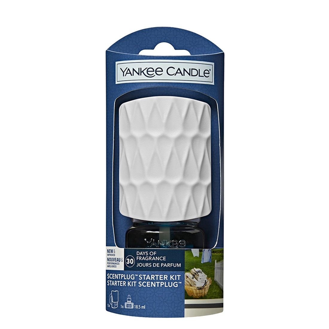 Yankee Candle Scentplug Organic Pattern Starter Kit Clean Cotton